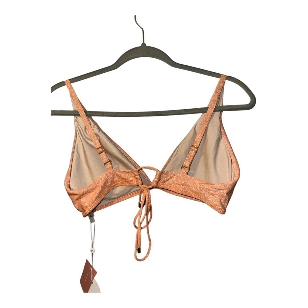 PQ Peach Metallic Skylar Bikini Top, Large - Picture 4 of 7